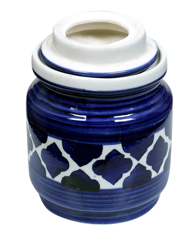 RAJ ROYAL Ceramic Storage Jars - 1 Piece, Blue