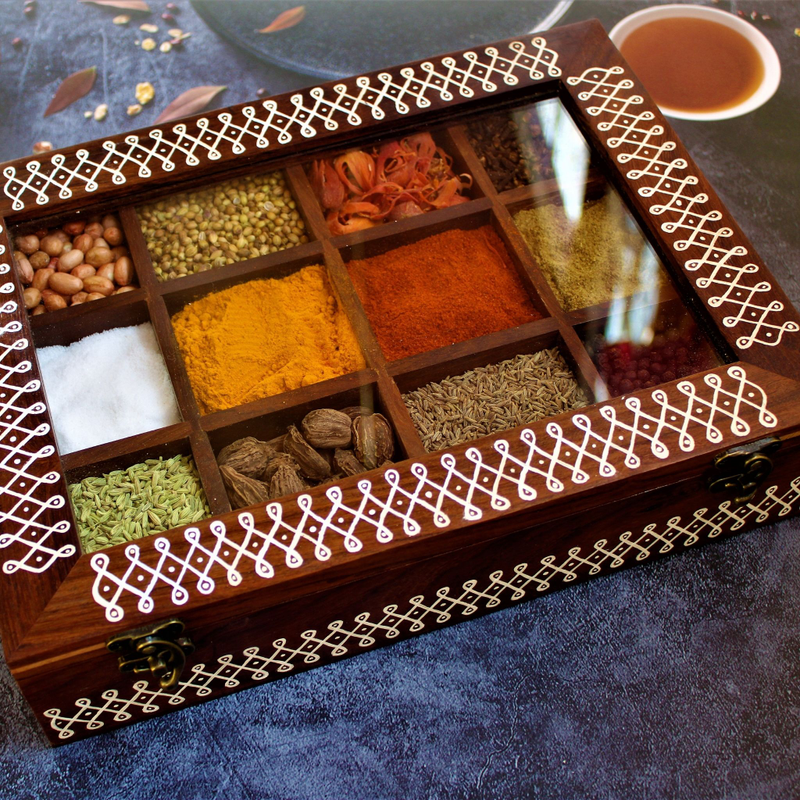 kolaminspiredhandpaintedsheeshamwoodspiceboxlarge12partitions1_a4ca1a68-7d54-42cc-8633-120479f4911b-4x